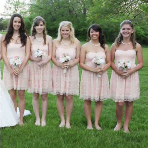 Blush strapless dress - Picture 2 of 2